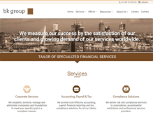 Tablet Screenshot of bkgroup.com